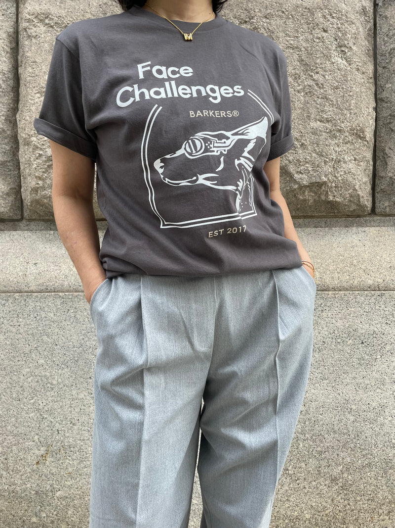 - Barkers original- Face challenges   Charity t-shirt 2025