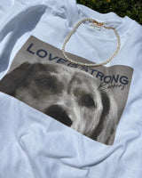 【商品のお届けは5月中旬頃となります】- Barkers original- Love is strong Charity t-shirt 2024
