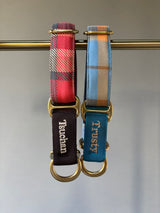 2.5cm幅 タータン・グレンチェックマーチンゲールカラー