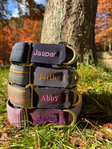 3.8cm幅 タータン・グレンチェックマーチンゲールカラー