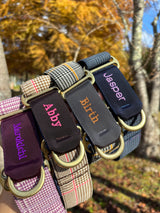 3.8cm幅 タータン・グレンチェックマーチンゲールカラー